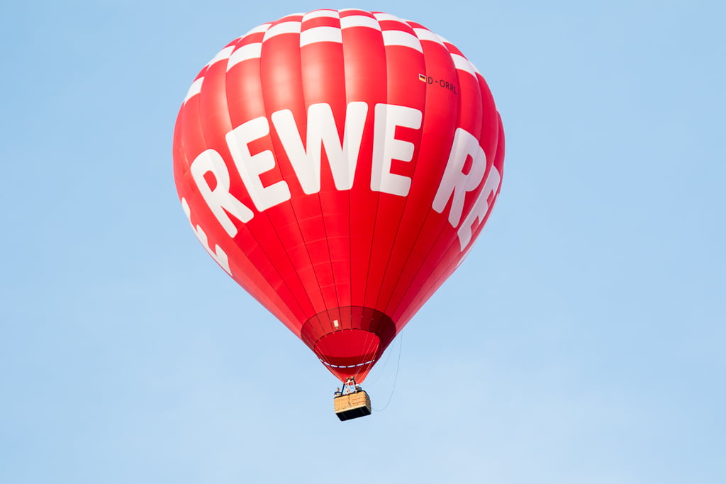 Heissluftballon REWE
